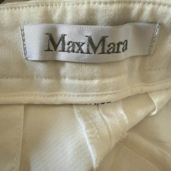 MaxMara Cream Straight Leg Pants - Picture 5 of 5